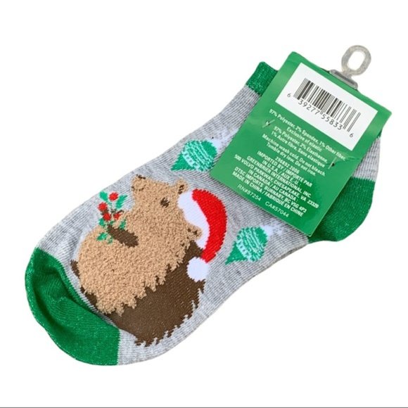 *3/$15* Hedgehog Holiday Socks - Picture 2 of 2
